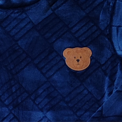 Pack 3 pièces: Azur - Pyjama en velours avec peignoir polaire