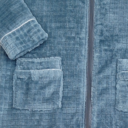 Pack 3 pièces: Océan - Pyjama en velours avec peignoir polaire