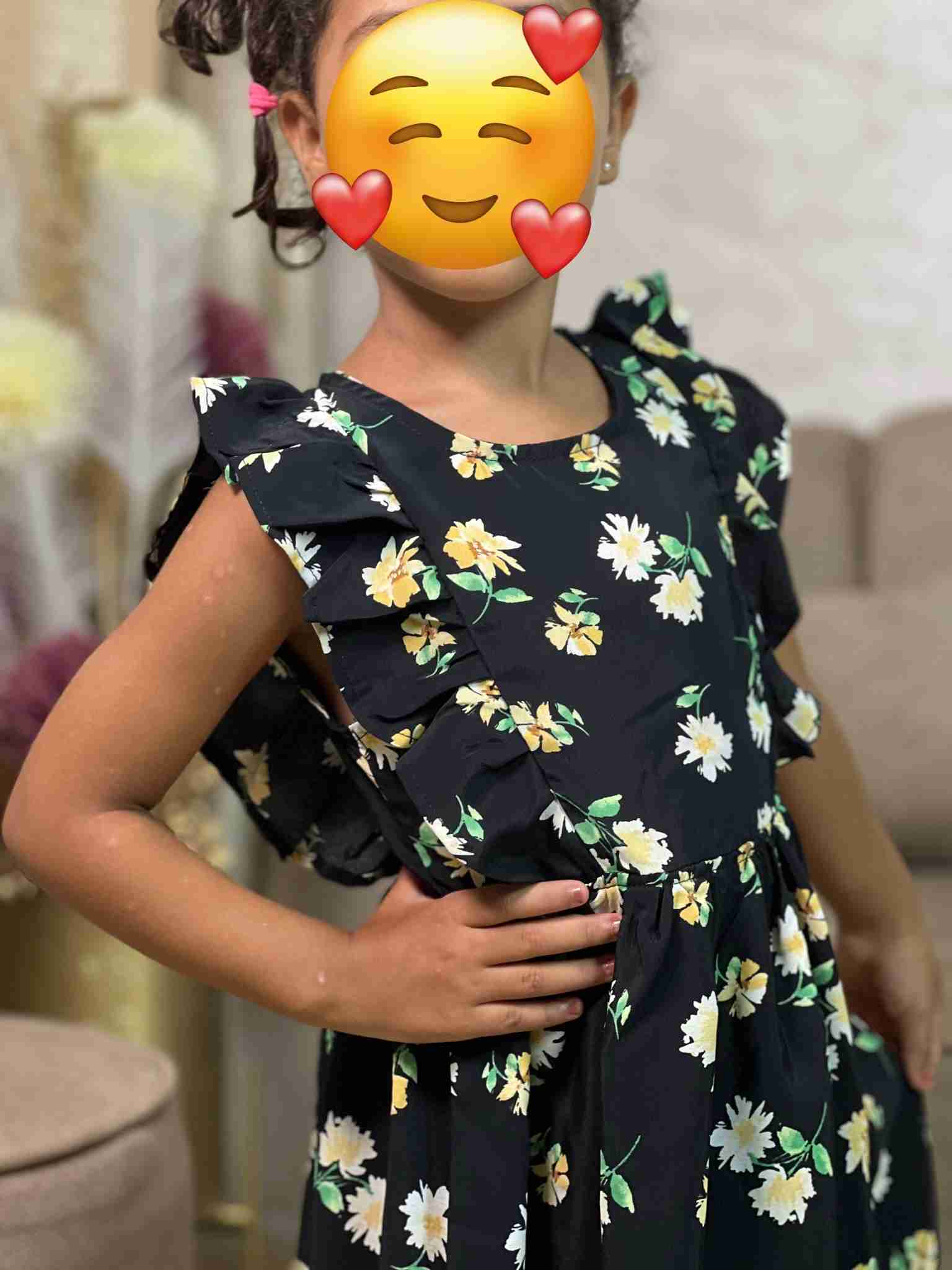 -🌸 فستان بناتي صيفي مبرد و مريح -