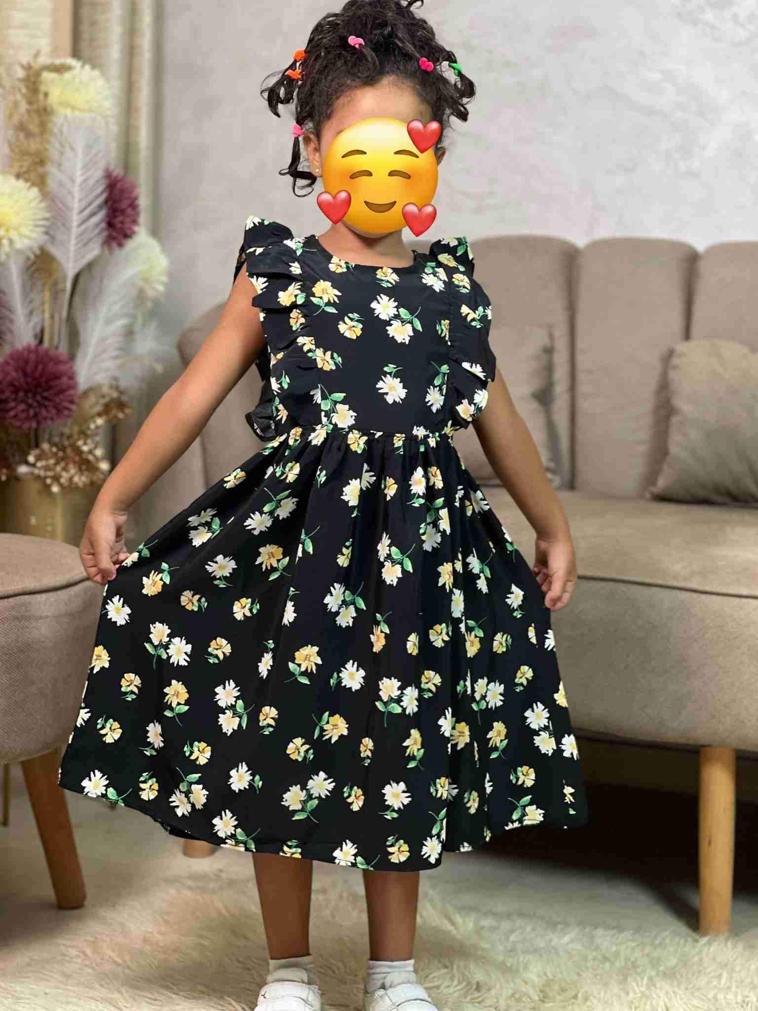 -🌸 فستان بناتي صيفي مبرد و مريح -