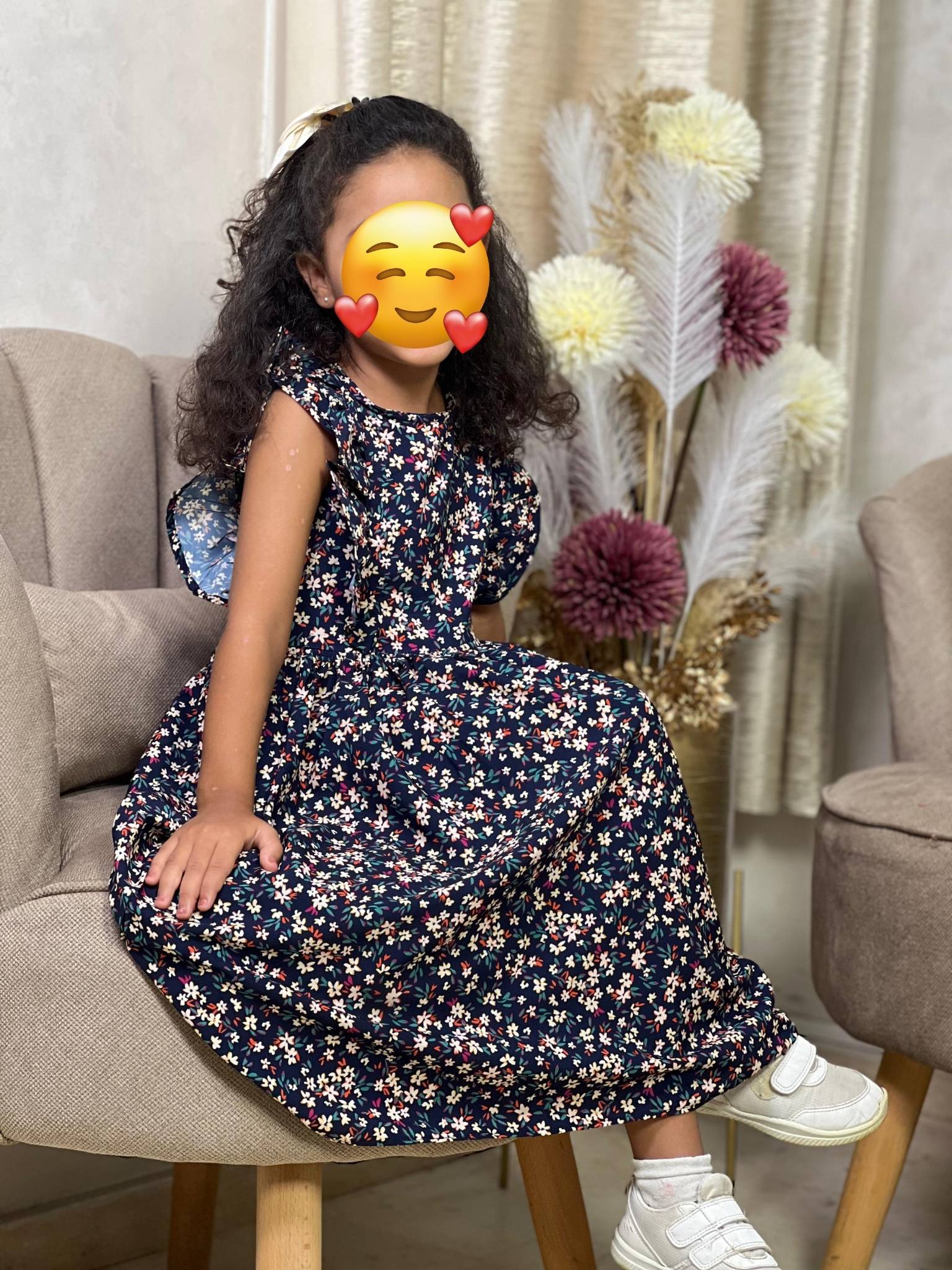 -🌸 فستان بناتي صيفي مبرد و مريح -